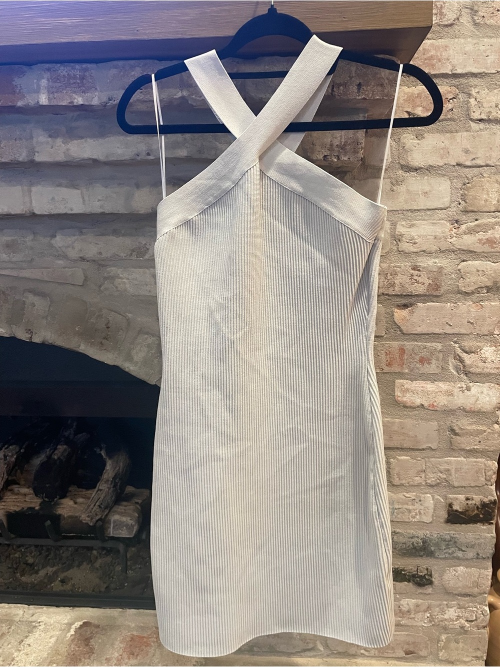 Ribbed halter Mini Dress